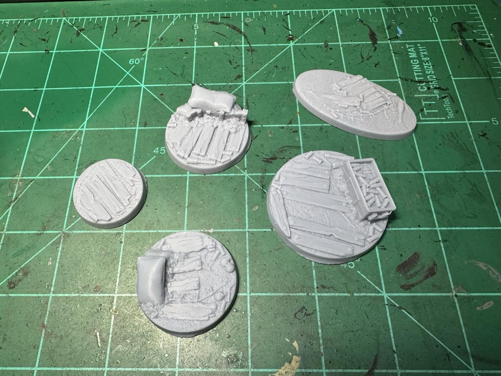 Trench Crusade Compatible- Black Grail Plague Knights. -With Bases- ABS Resin