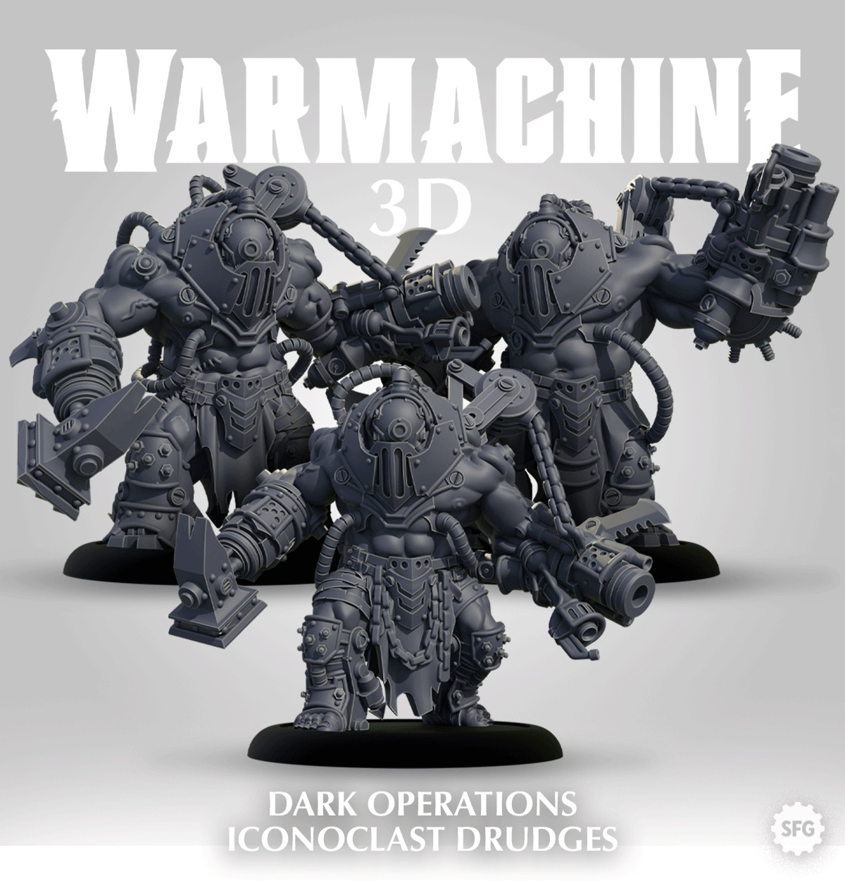 Iconoclast Drudges Miniatures | Warmachine| High-Quality 3D Printing Service
