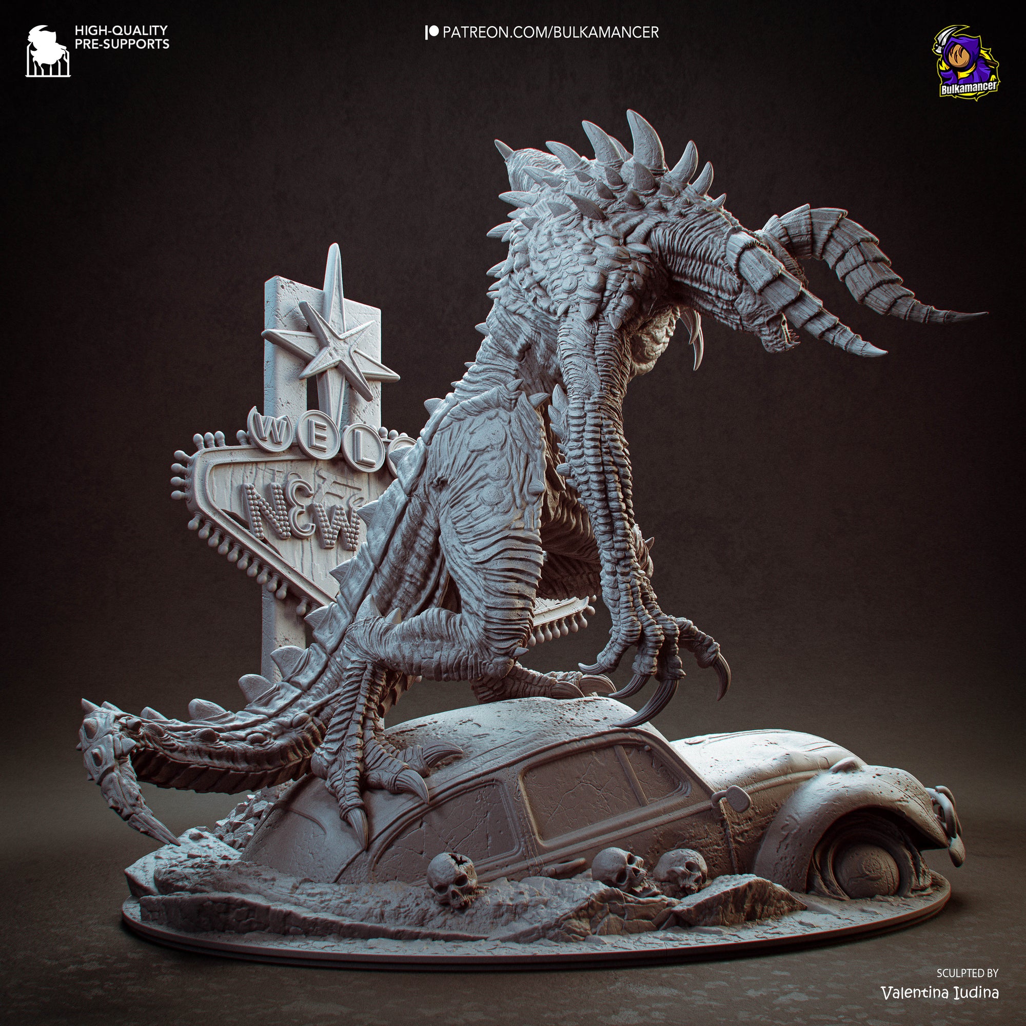 Claw of the Wasteland  Post-Apocalyptic Display Figure • Bulkamancer • Unpainted