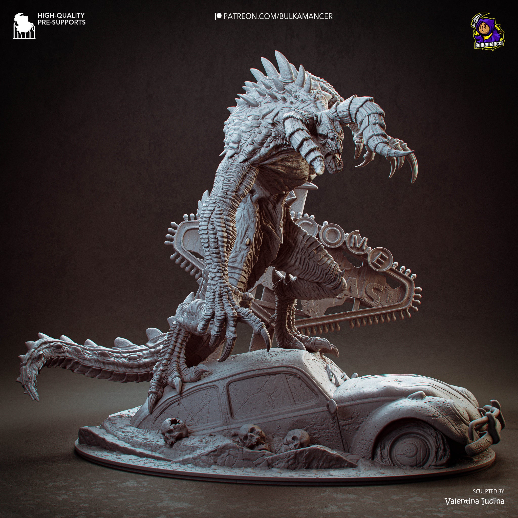 Claw of the Wasteland  Post-Apocalyptic Display Figure • Bulkamancer • Unpainted
