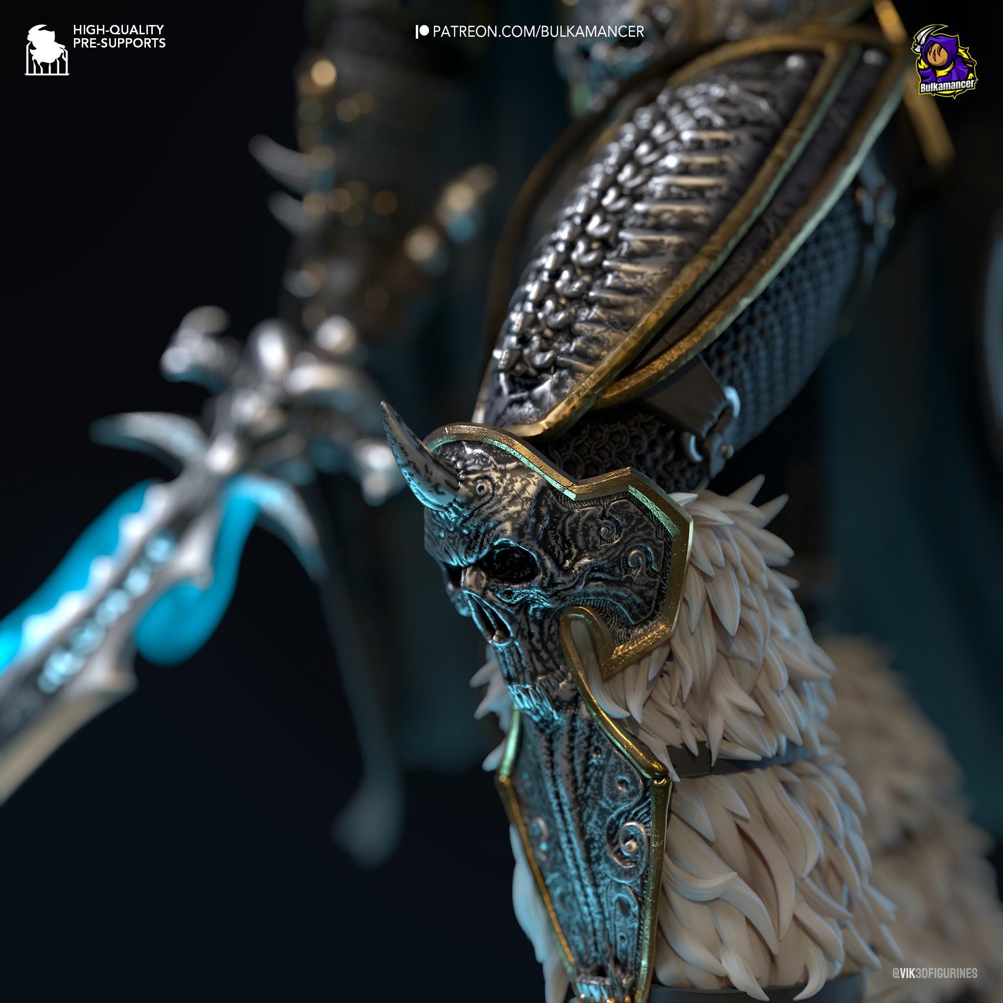 a close up of a sword with a bird on it