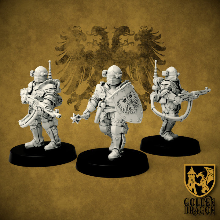 Holy Roman Empire - Panzergrenadiers x10 | Sci-Fi Infantry Miniatures | Marcher