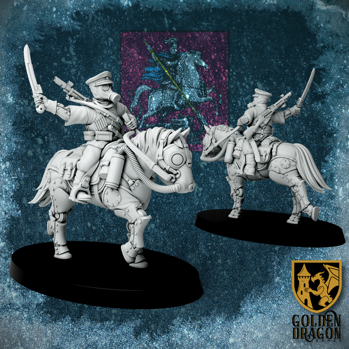 Russian Empire - Cossaks x5 | Mechanized Lancers | Golden Dragon Games