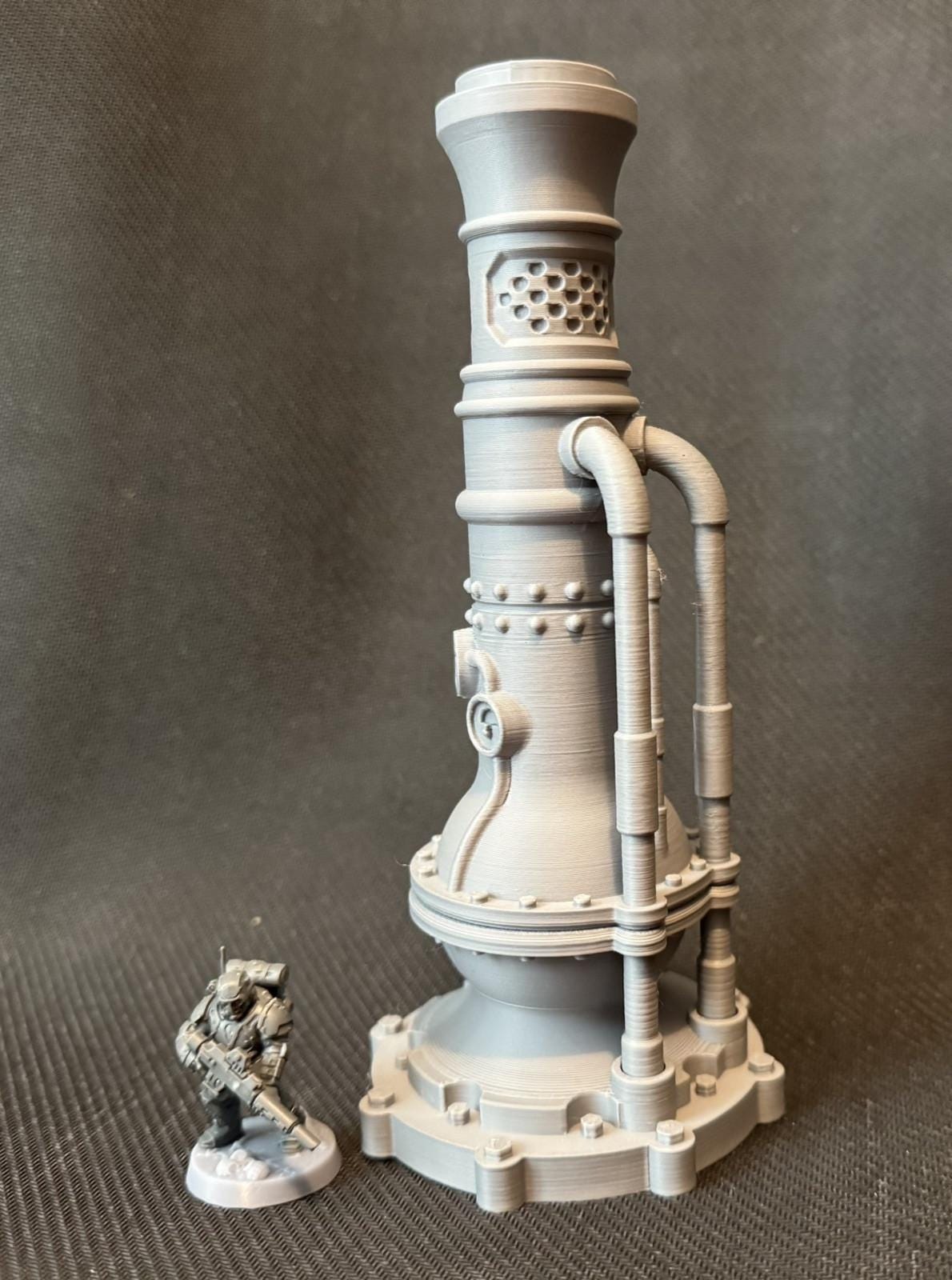 Steampunk vent Minature terrain 32mm scale.