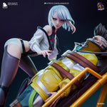 Lucy & David Unpainted Resin Figurine | Cyberpunk Edgerunners Collector Statue
