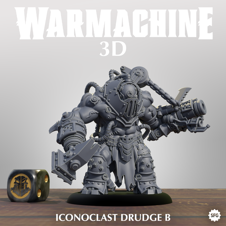Iconoclast Drudges Miniatures | Warmachine| High-Quality 3D Printing Service