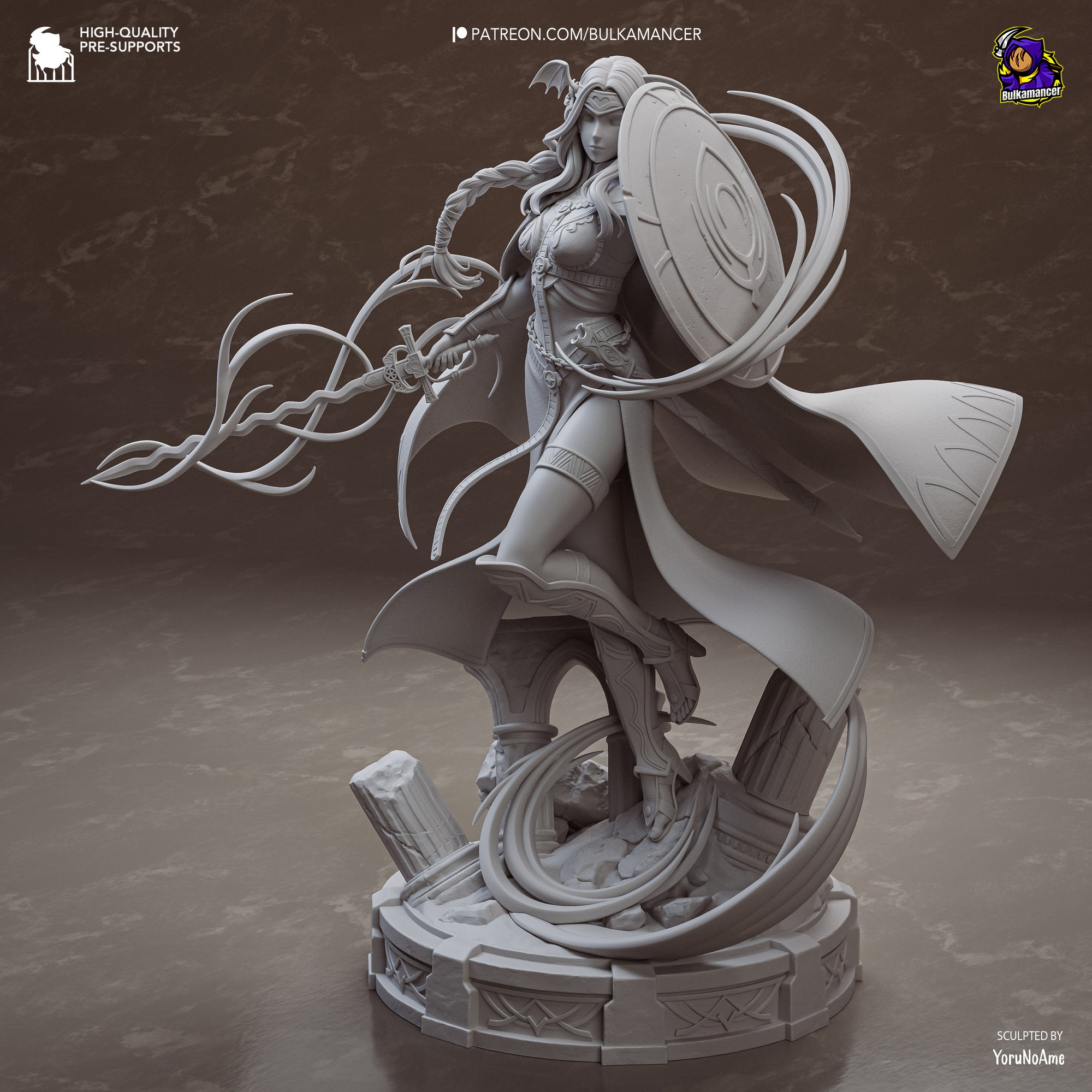 Saint of Legend Resin Statue •Warrior Display Figure Unpainted Collector Model