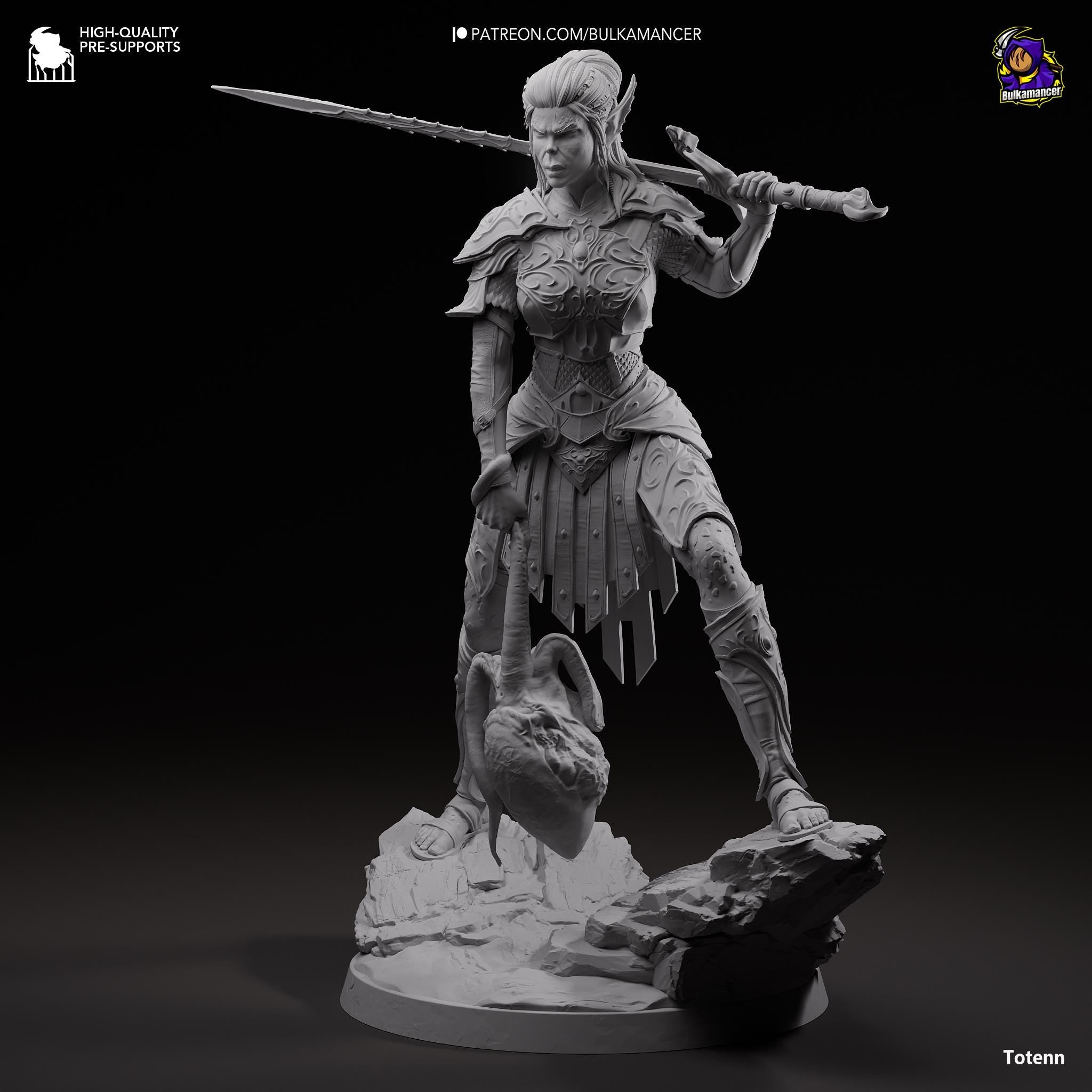 a statue of a woman holding a sword