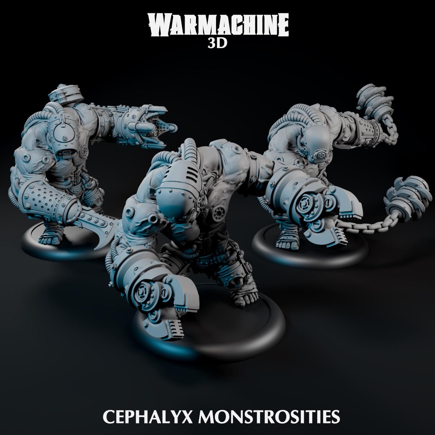 Cephalyx Monstrosities | Warmachine Printing Service | SteamForged Games