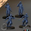 Antioch Lieutenant Squad x4 | Trench Compatible Resin Miniatures | Grimdark Infantry Officers | Unpainted Resin Models | Kai Tech Design