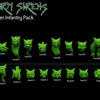 Storm Siren Cat Girl Heads – Sci-Fi Infantry Head Set | Imperial Guard-Style Proxy | Resin Conversion Bits