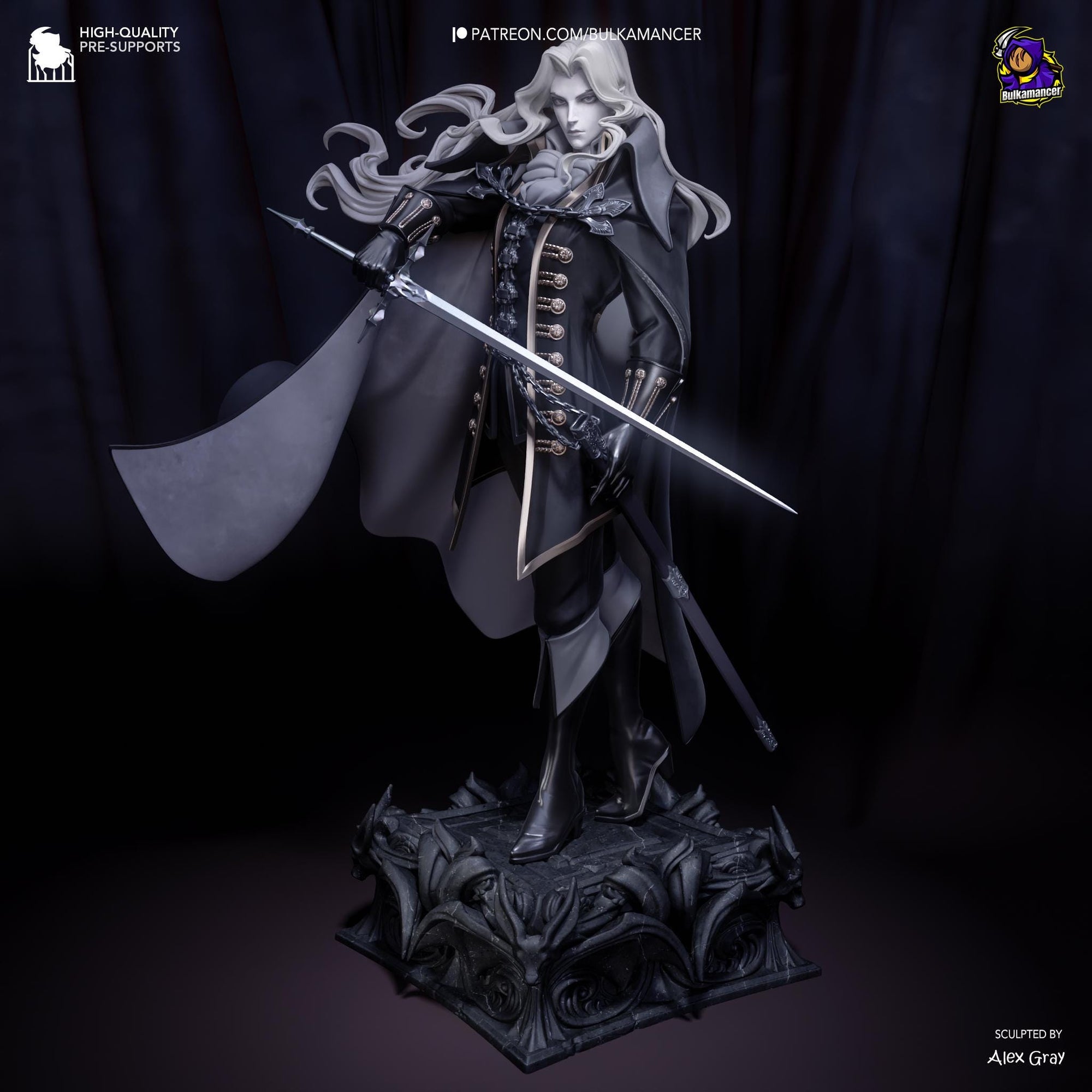 a statue of a man with a sword in his hand