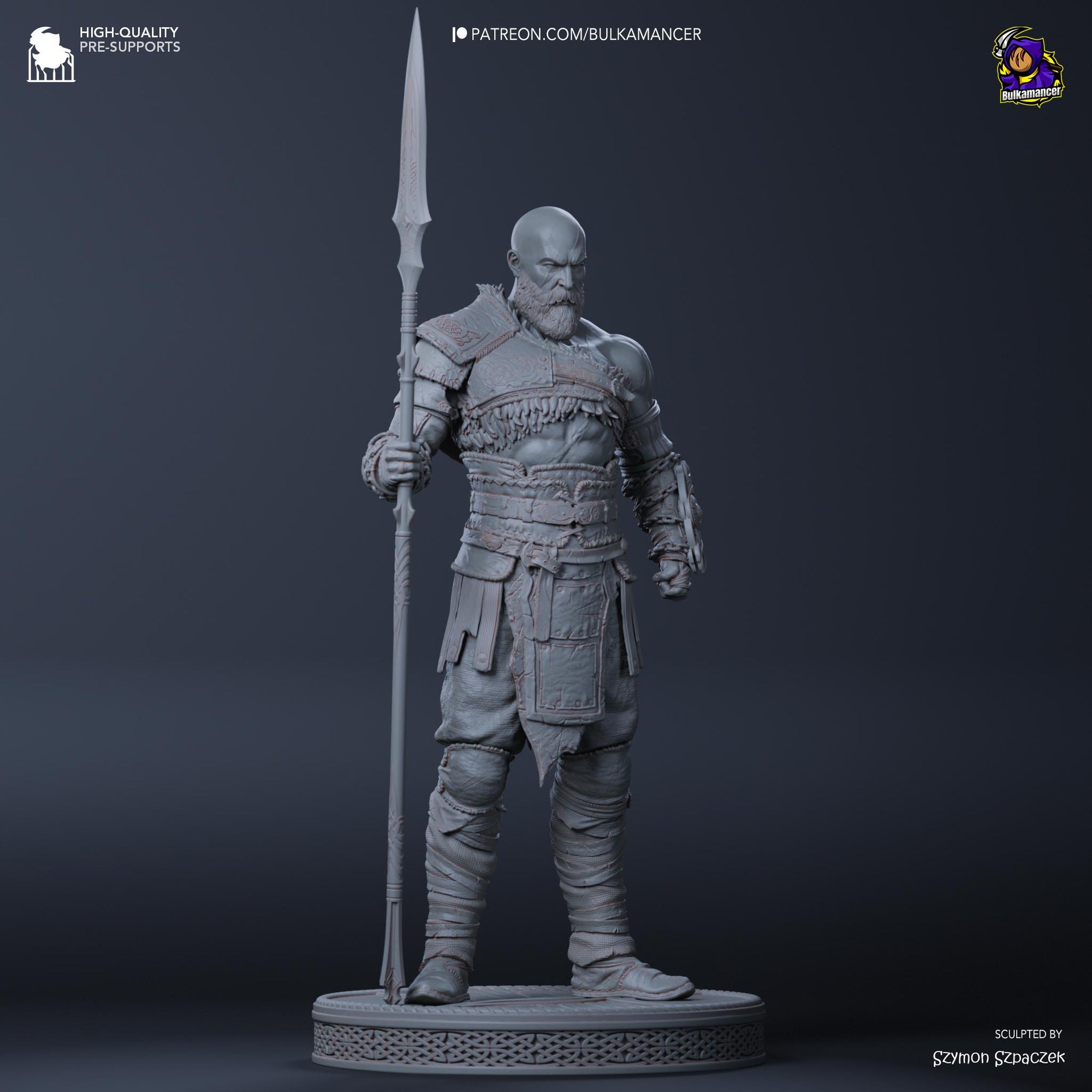 a statue of a man with a sword and armor