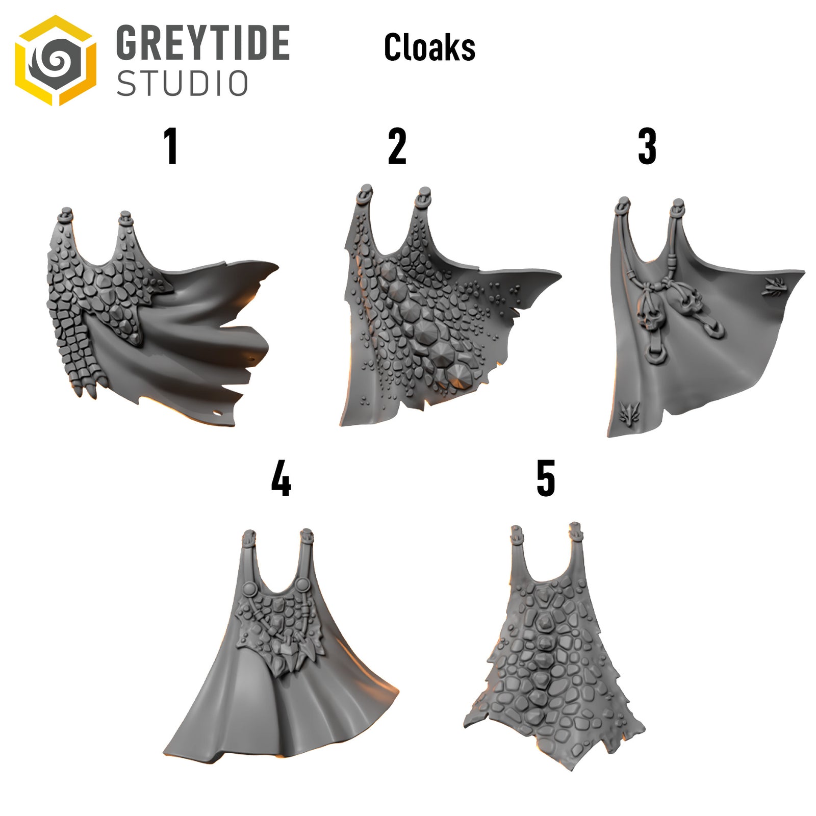 Anvil Wardens Cloak x10 | Salamander Proxy Resin Bitz | 32mm Sci-Fi Accessories