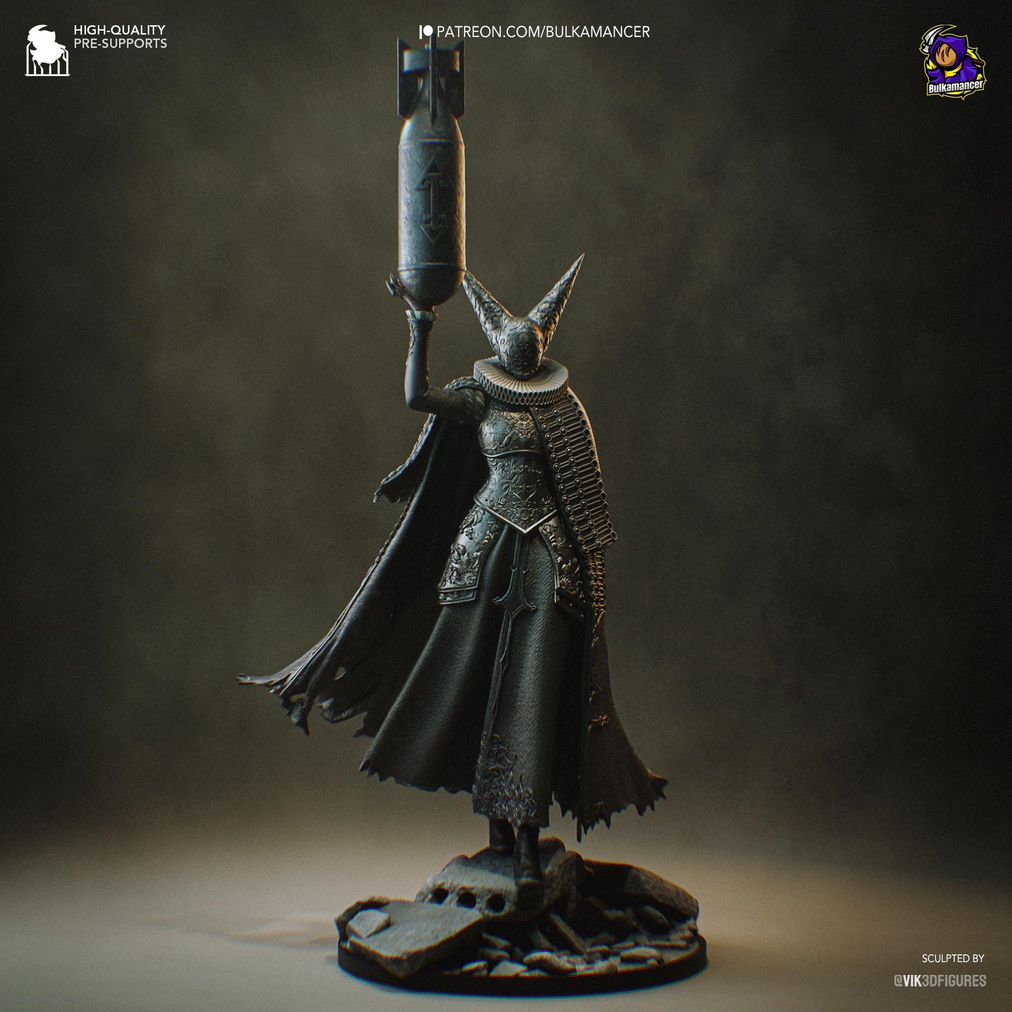 a statue of a knight holding a sword