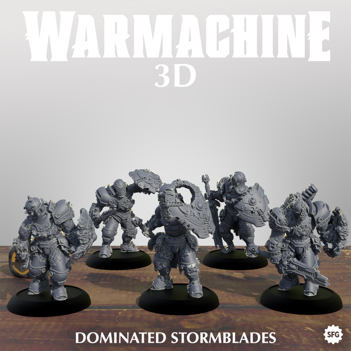 Dominated Stormblades Miniatures | Warmachine| High-Quality 3D Printing Service