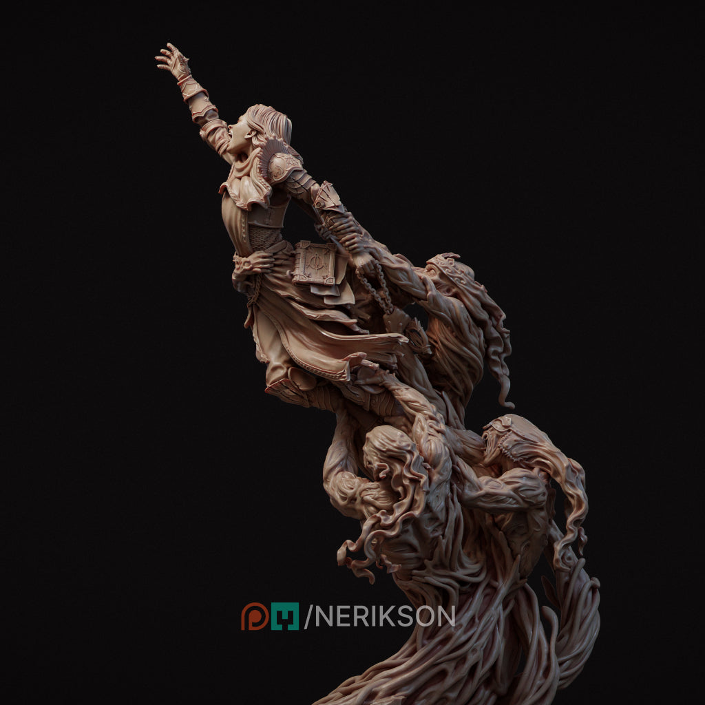 Torment of Faith Statue • Fantasy Figure • 75mm or 140mm • Unpainted • Nerikson