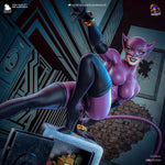 Feline Burglar Resin Statue • Cat Thief Display Figure • Unpainted