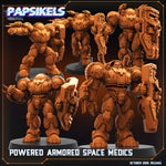 Power Armored Space Medic x5  |  Sci-Fi Medic | Papsikels | WH & OPR Compatible