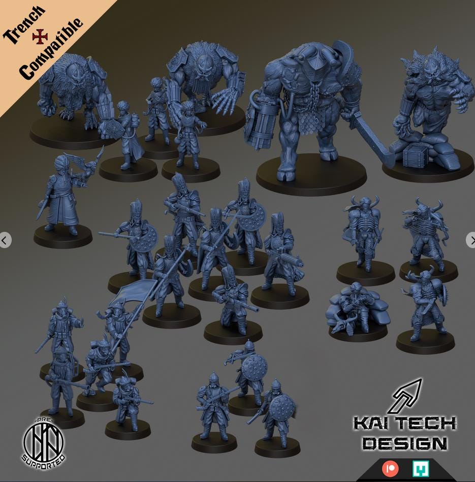Sultanate Army bundle- Kai Tech Designs - Trench Compatible.