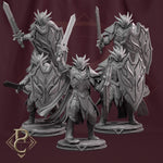 Unascended x5 - D&D Guards, Knights, Paladin, Warrior. - Trench Crusade Proxy