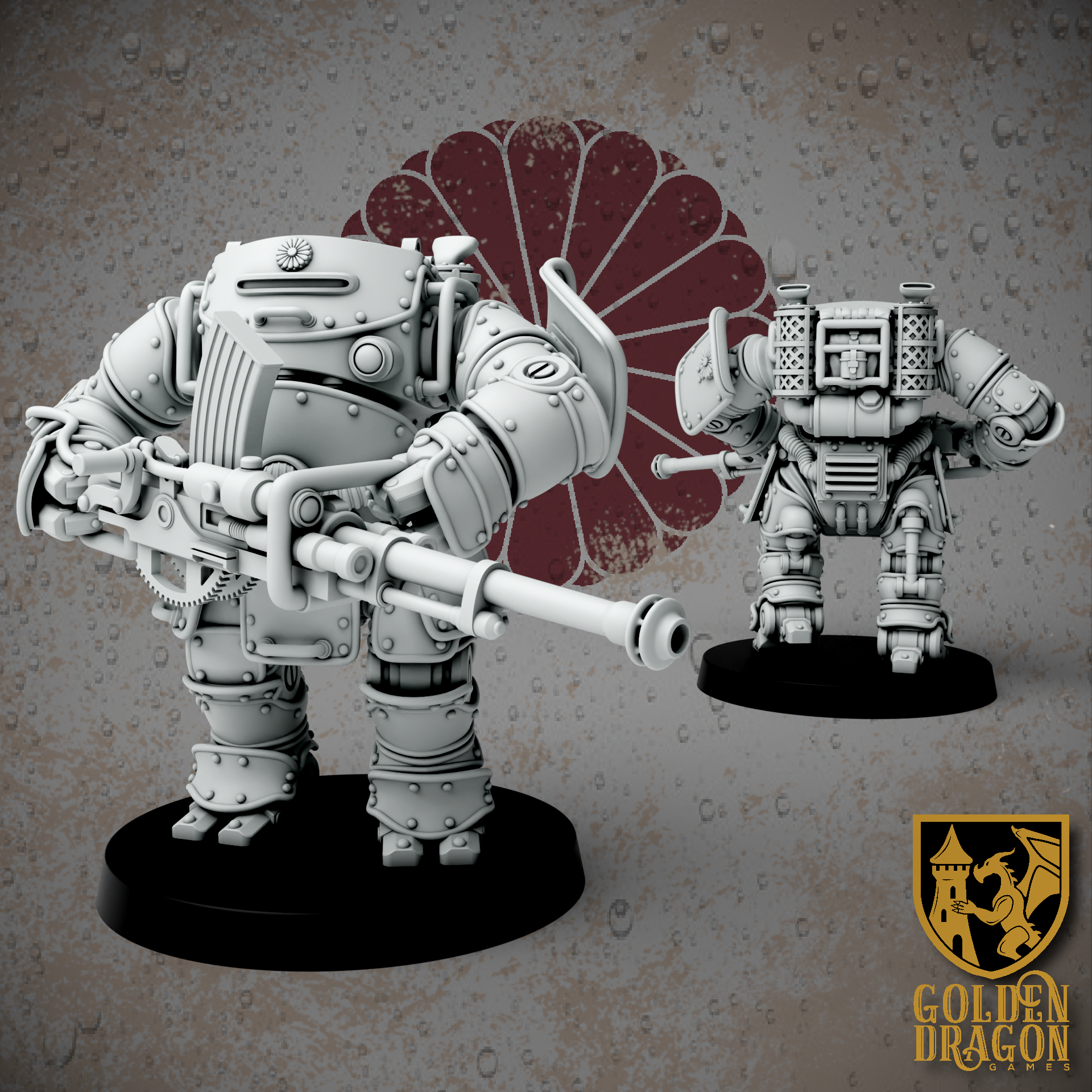 Empire of Japan- ShugoYoroi x3 | Armored Samurai Battlesuit | GoldenDragon Games