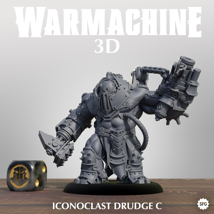 Iconoclast Drudges Miniatures | Warmachine| High-Quality 3D Printing Service