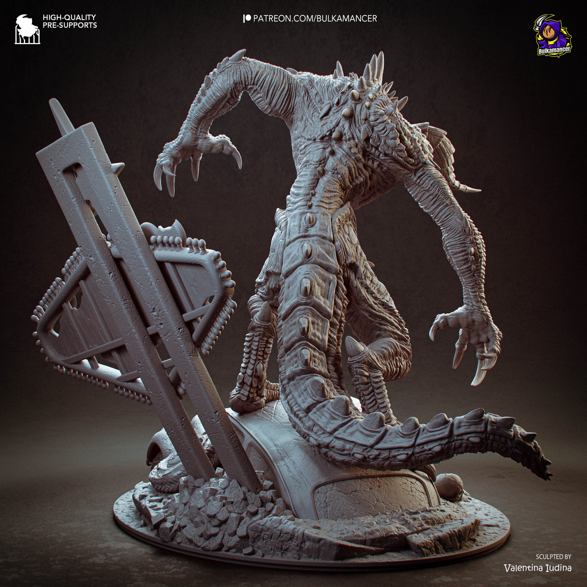 Claw of the Wasteland  Post-Apocalyptic Display Figure • Bulkamancer • Unpainted