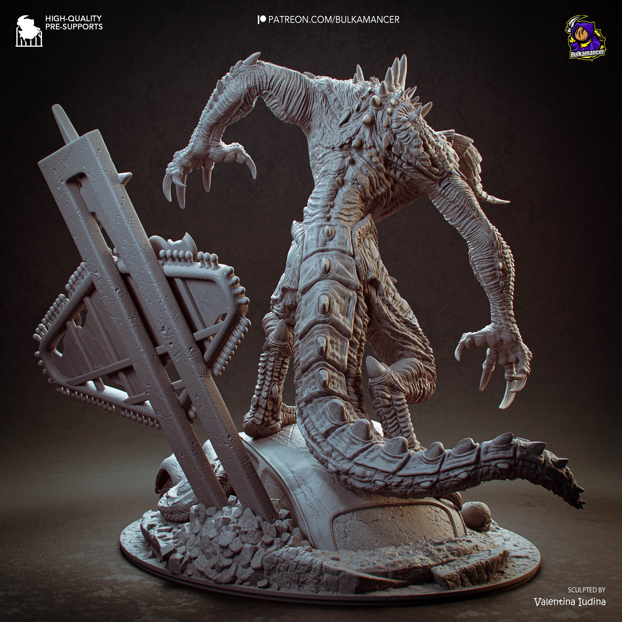 Claw of the Wasteland  Post-Apocalyptic Display Figure • Bulkamancer • Unpainted
