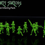 Storm Sirens Hunter Infantry Pack – Sci-Fi Female Soldiers | Imperial Guard Proxy | Unpainted Resin Miniatures