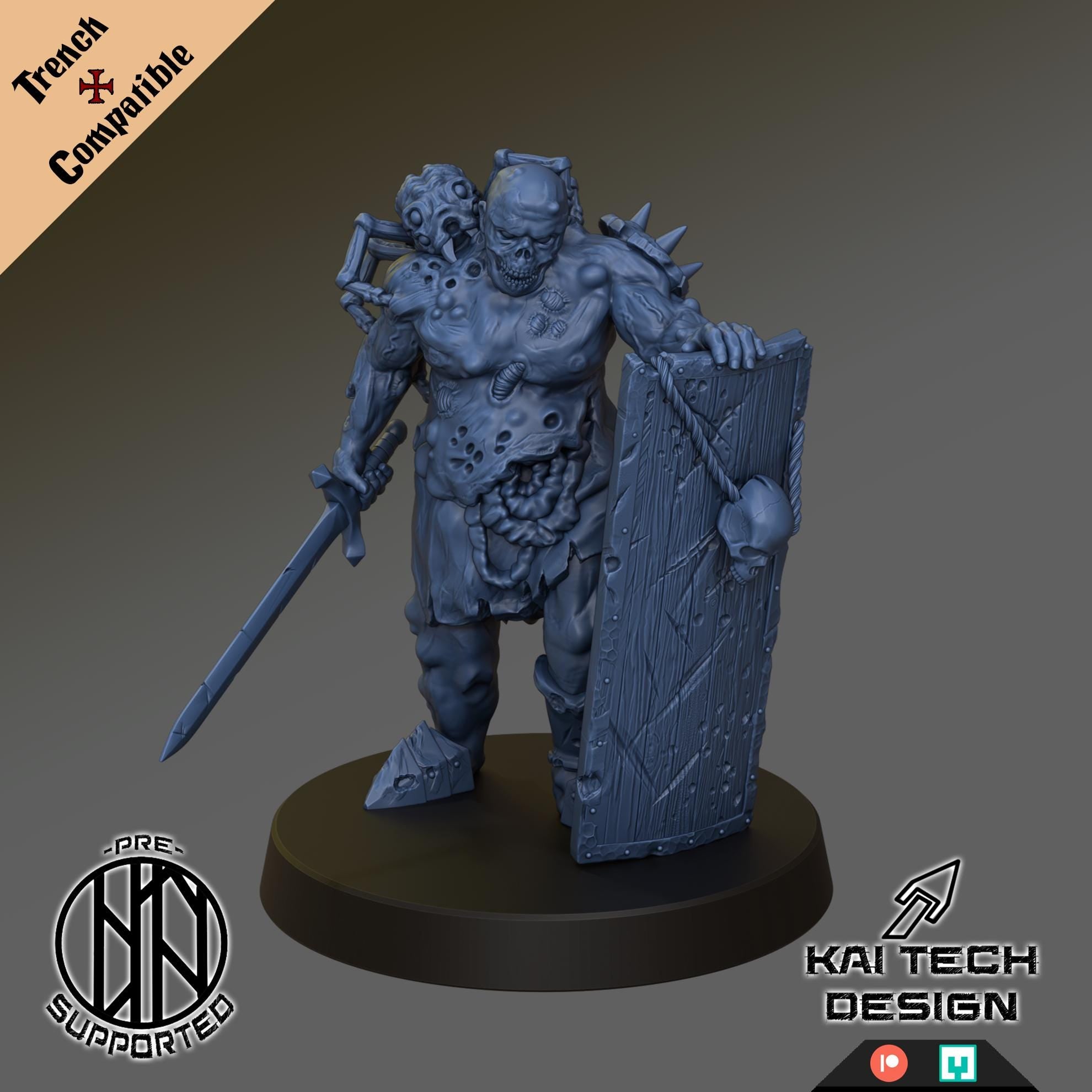 Trench Crusade Compatible - Cult Of The Black Grail Warband Set With Bases