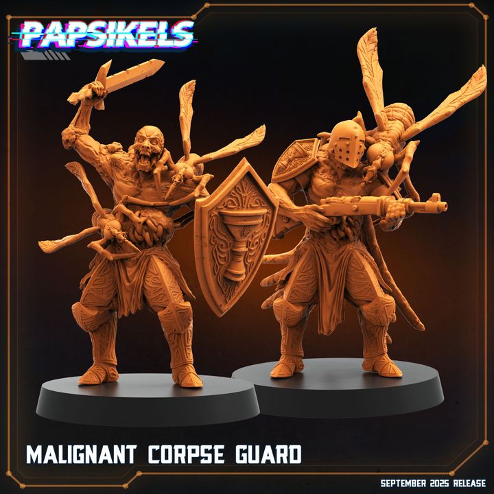 Malignant Corpse Guard – Papsikels Miniatures | Trench Crusade Compatible