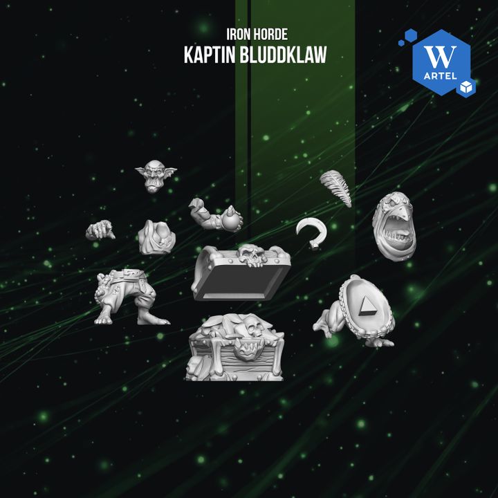 the cover of the book iron horde kapitn bluddkaw