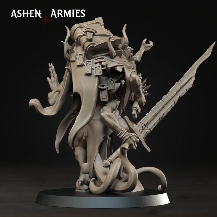 A detailed 3D rendering of a fantastical creature, possibly a dragon or serpent, with intricate details and a complex design.