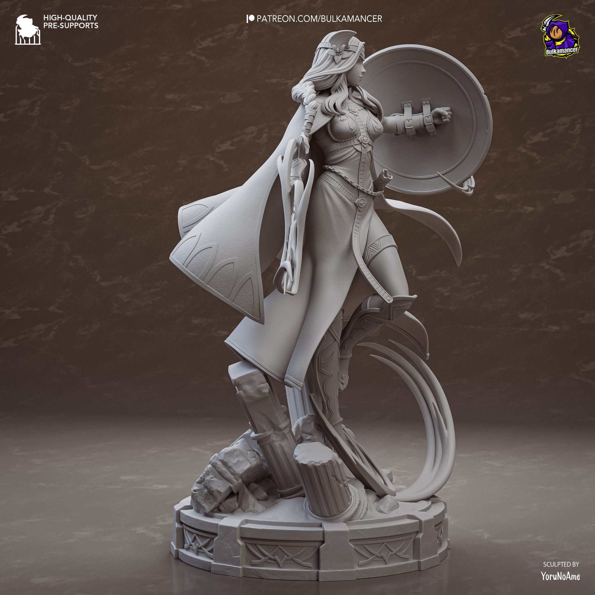 Saint of Legend Resin Statue •Warrior Display Figure Unpainted Collector Model