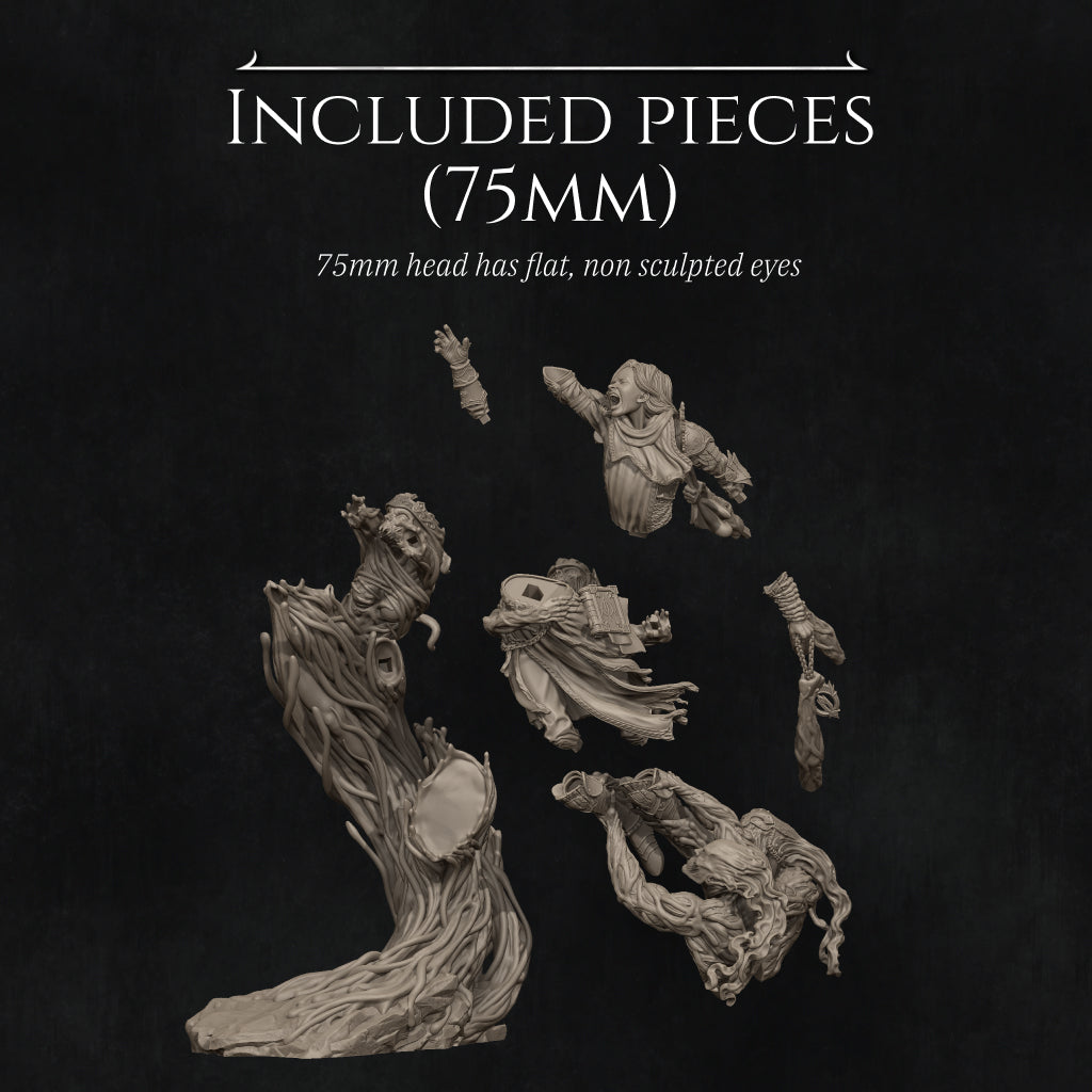 Torment of Faith Statue • Fantasy Figure • 75mm or 140mm • Unpainted • Nerikson