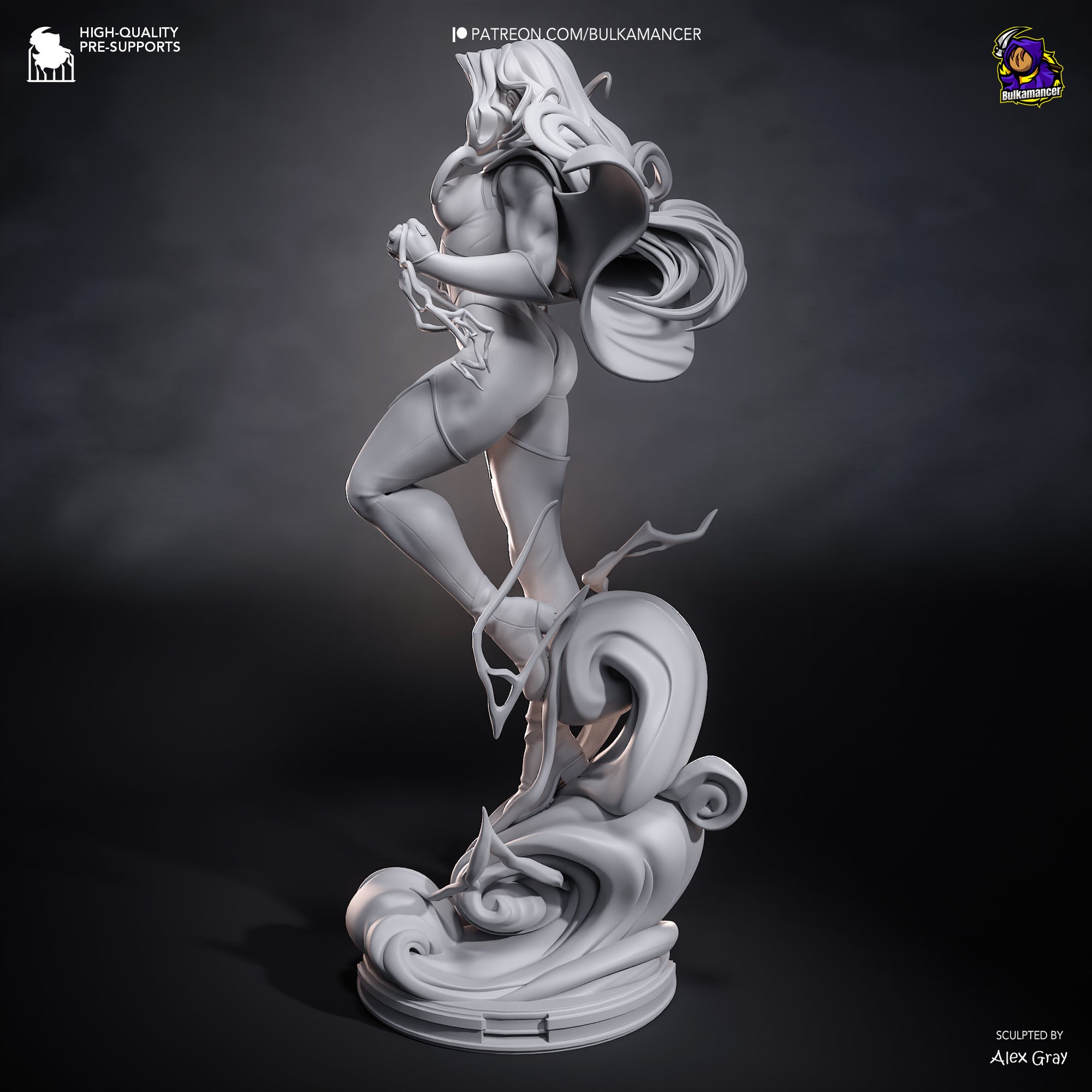 Bright Cardigan Resin Statue • Heroine Display Figure  Unpainted Collector Model