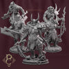 Necrotic Barbarians x7 assorted. - D&D Demons, Fighter, Paladin - TC Proxy