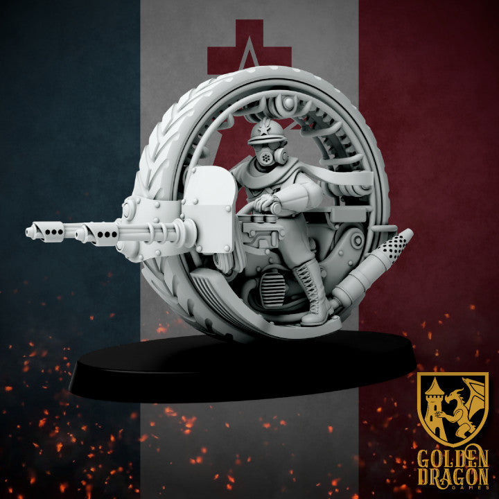 New French Republic - Monowheel Chasseurs x3 |  Golden Dragon Games