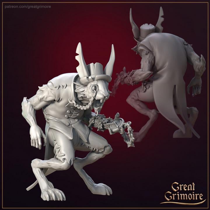 White Rabbit - D&D Monster Rabbit  - Alice in Nightmareland