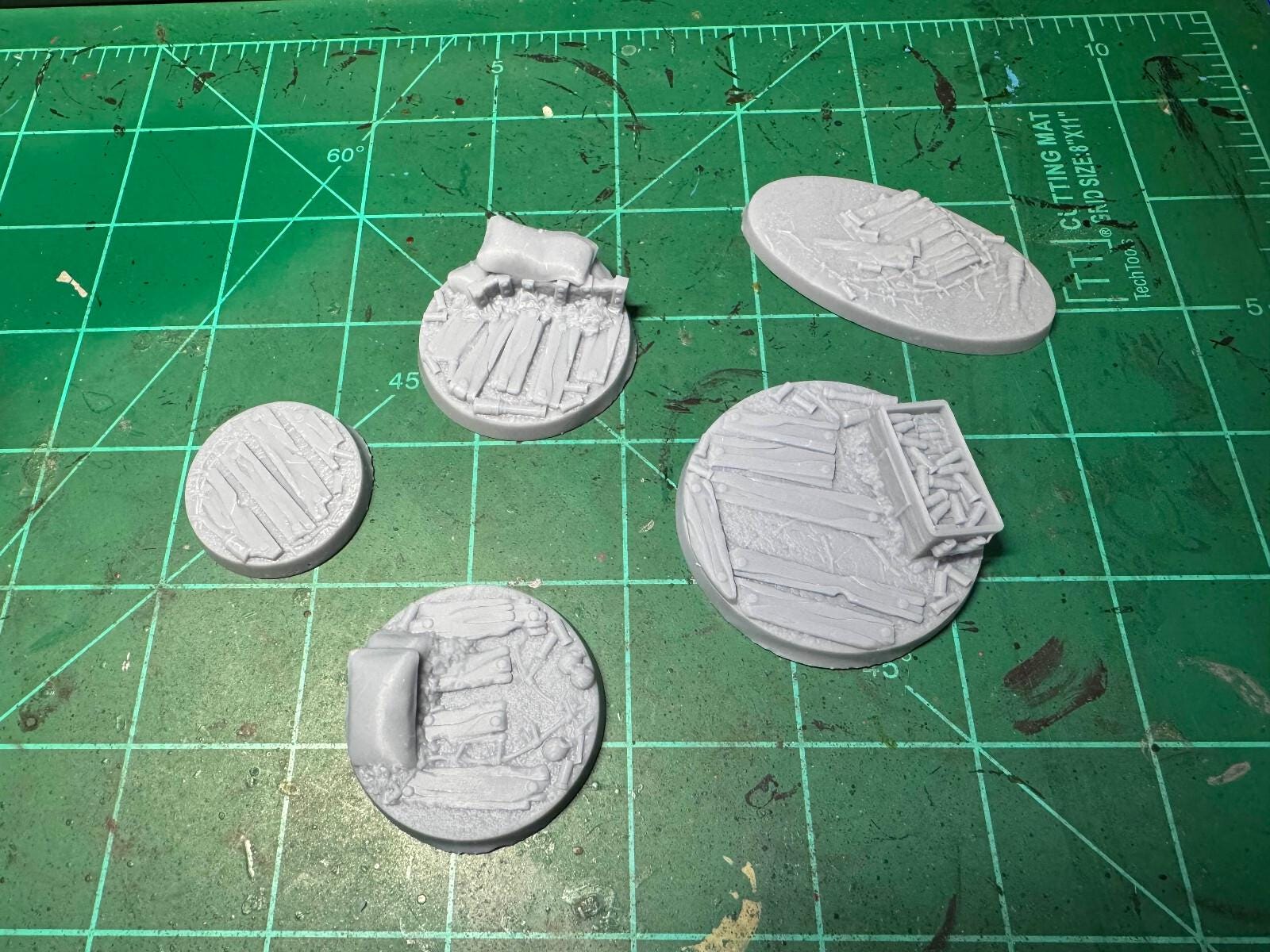Trench Crusade proxy Sultanate Lion With trench style basaes x3 - KaiTech Design