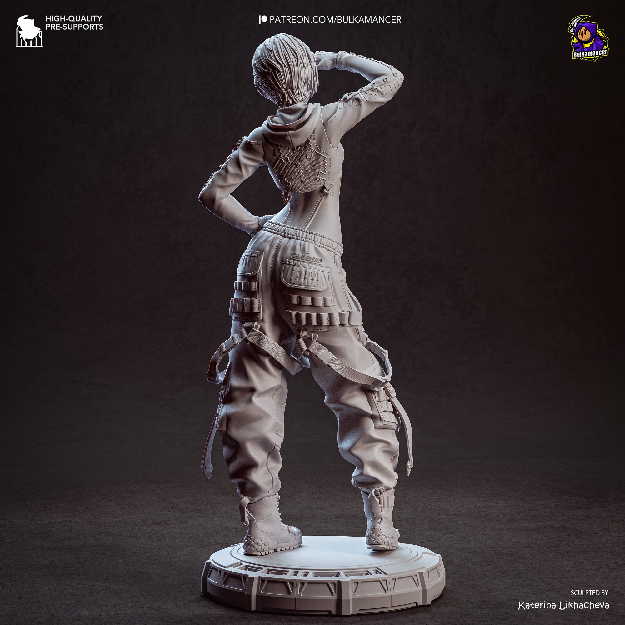Airborne Squad Engineer • 205mm Sci-FiDisplay Figure • Bulkamancer • Unpainted
