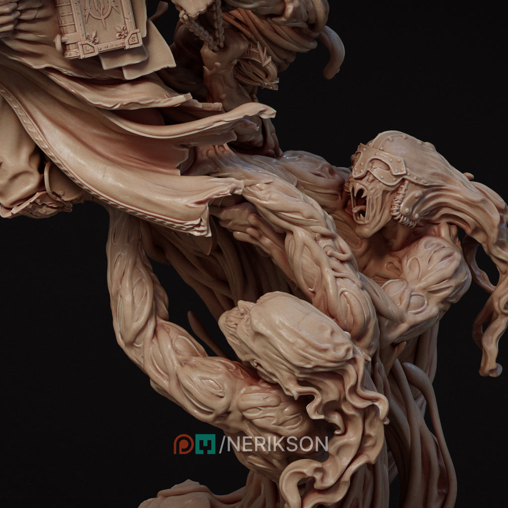 Torment of Faith Statue • Fantasy Figure • 75mm or 140mm • Unpainted • Nerikson