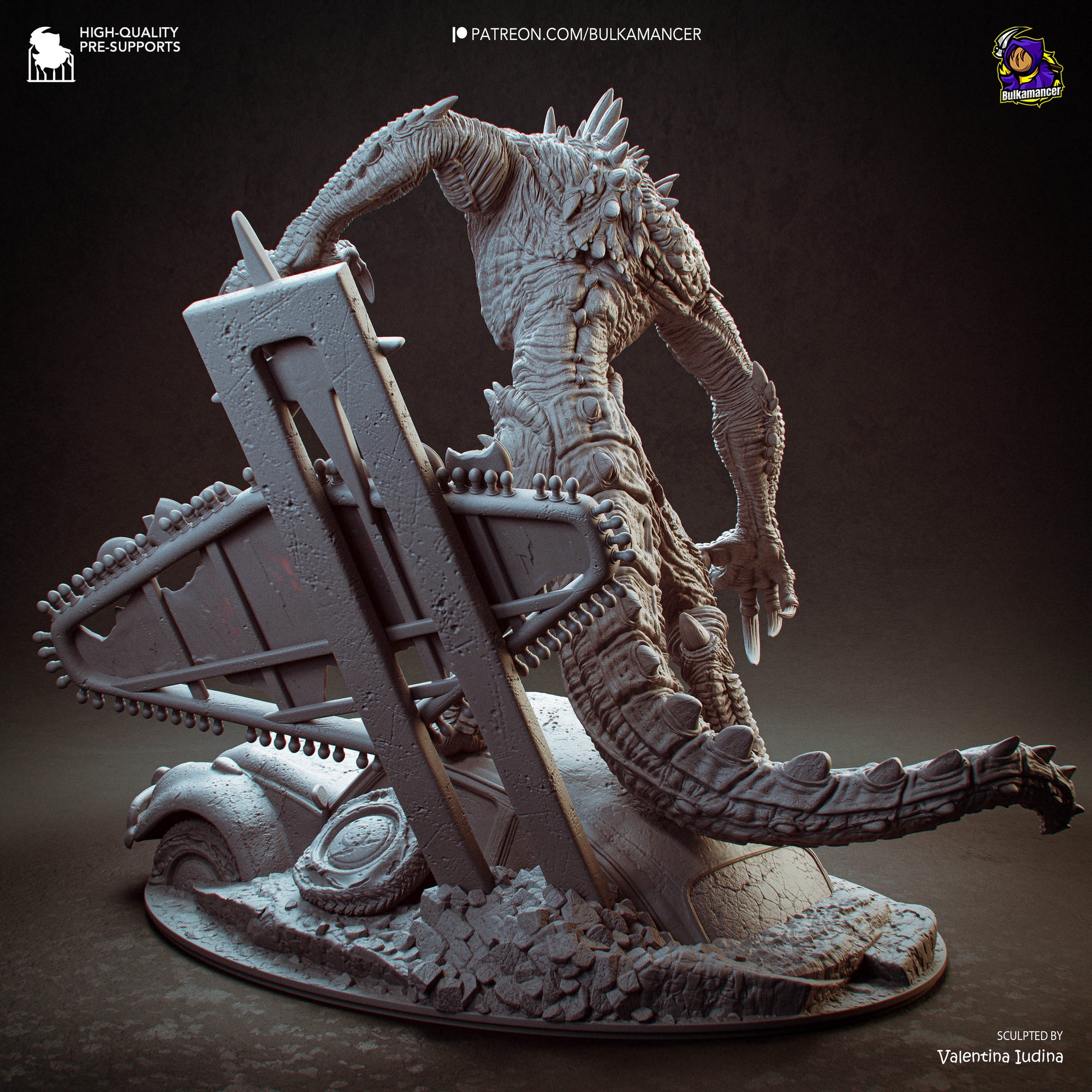 Claw of the Wasteland  Post-Apocalyptic Display Figure • Bulkamancer • Unpainted