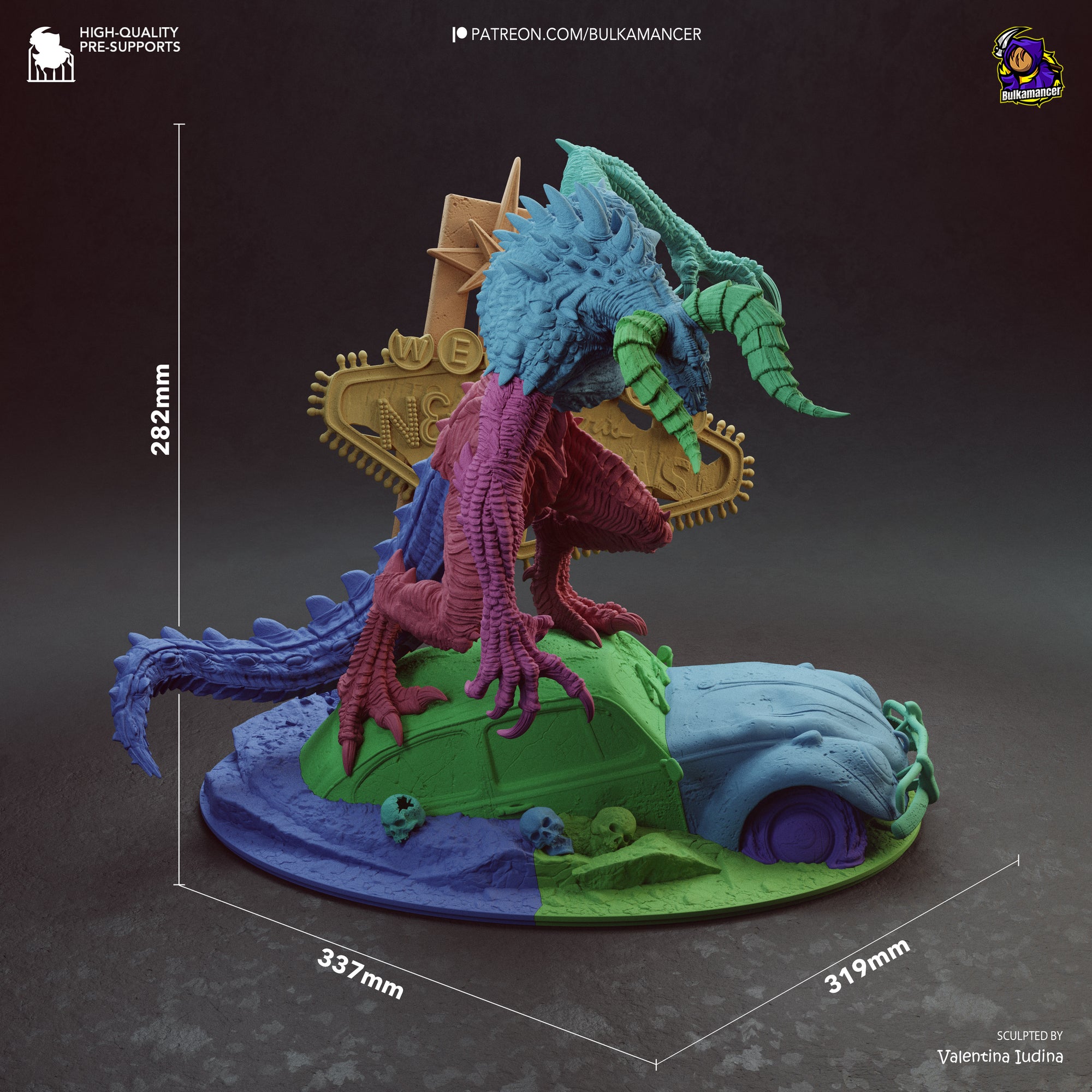 Claw of the Wasteland  Post-Apocalyptic Display Figure • Bulkamancer • Unpainted
