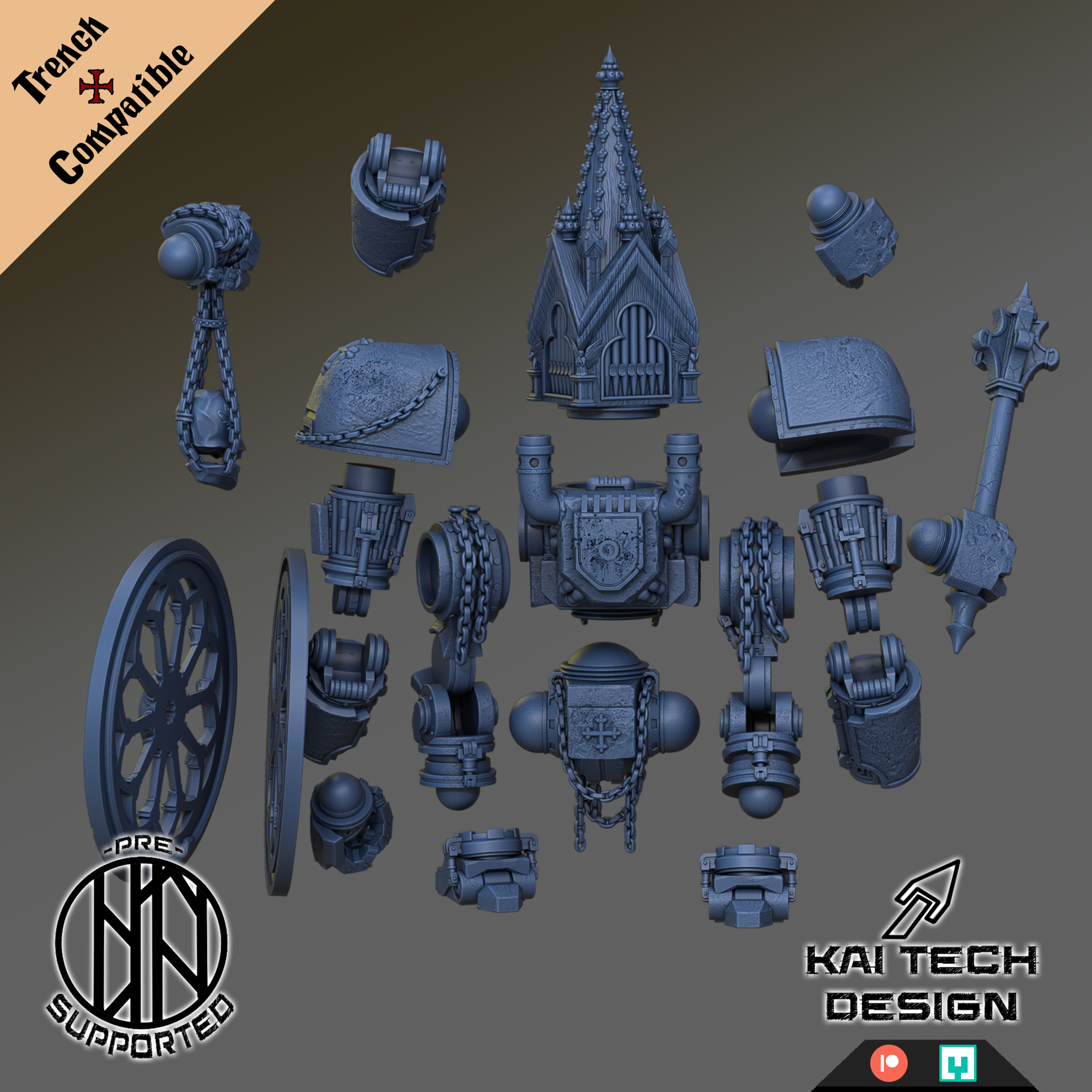 Shrine Anchorite – Trench Crusade Compatible | KaiTech | Organ Shrine