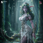 Wind Whisper Display Statue • 274mm Fantasy Elf Archer • Bulkamancer • Unpainted
