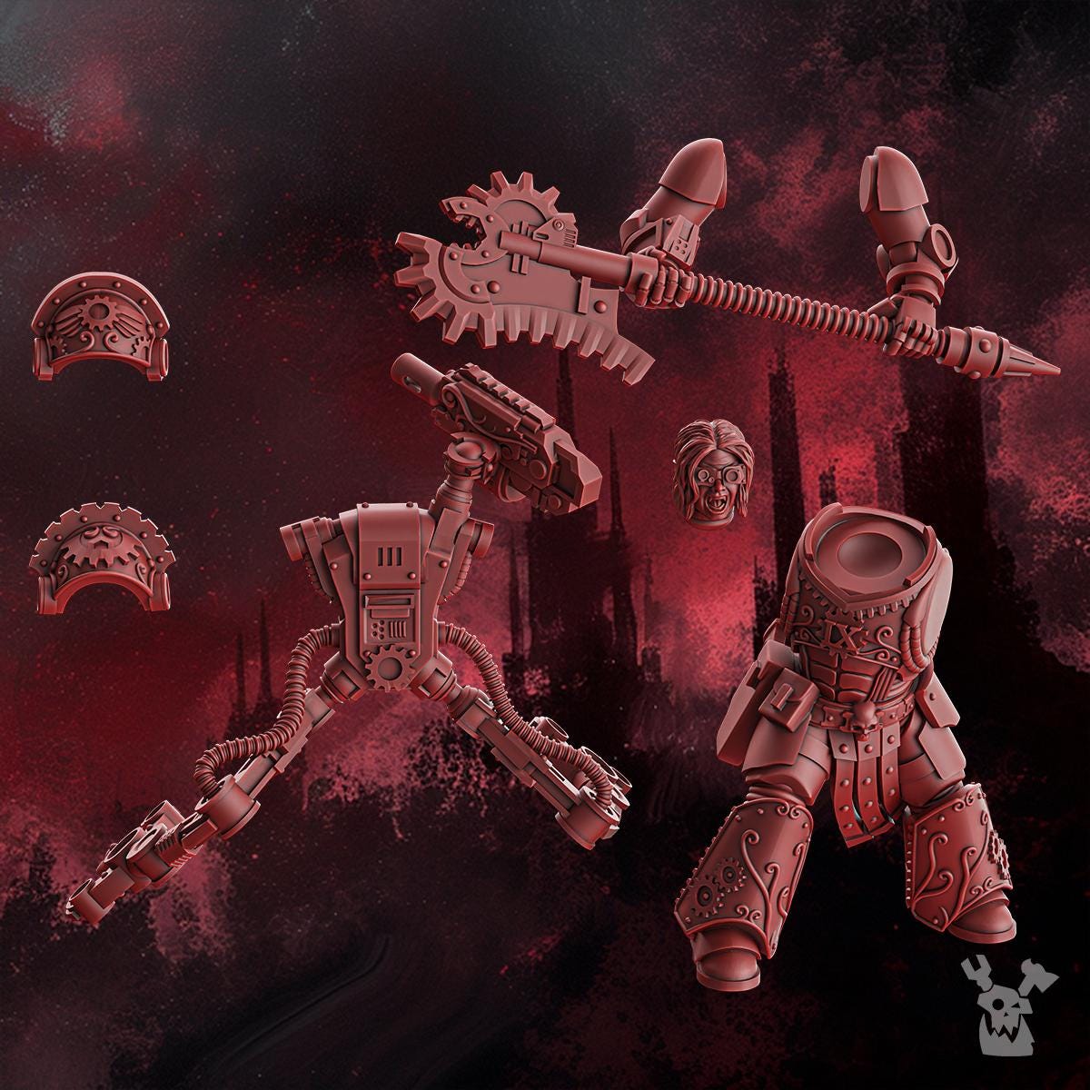Crimson Wing Engineer - Dakka Dakka - Blood Angels Proxy - Techmarine - HH - 40k