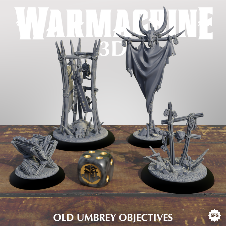 Old Umbrey Objective kit - Warmachine - Printing service