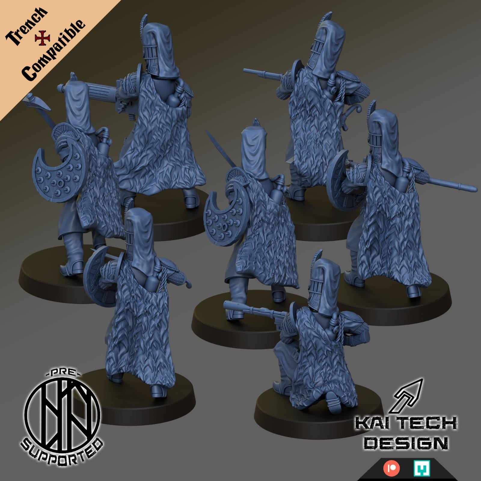 Trench Crusade Proxy - Sultanate Janissaries x7 With Bases